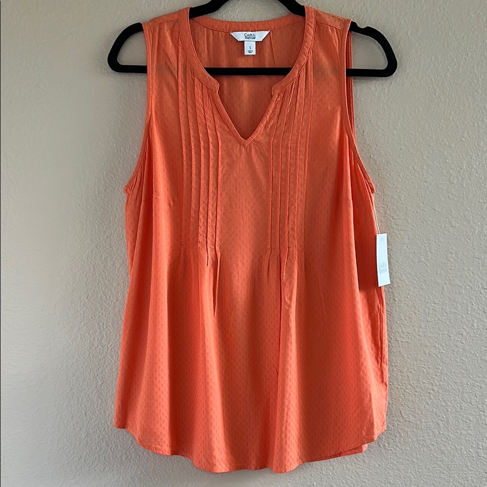 Croft & Barrow Pintuck Sleeveless Shell Top